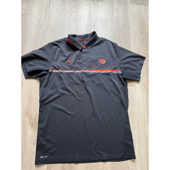 Nike Other - Nike Dri-Fit University of Oregon OSU Beaver Polo Shirt, Men's size XL, Black